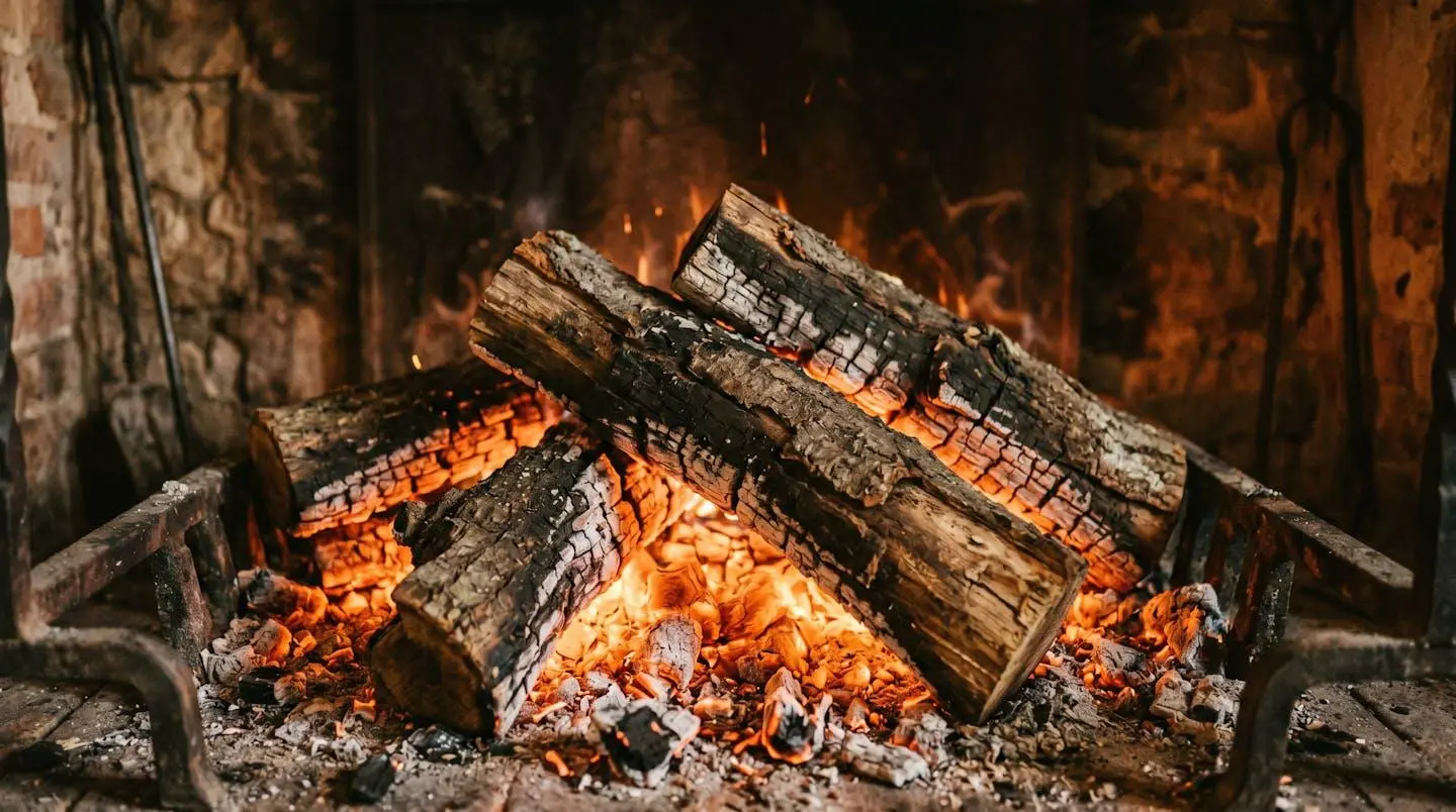 Bûches calibrées prêtes au chargement dans un poêle à bois.